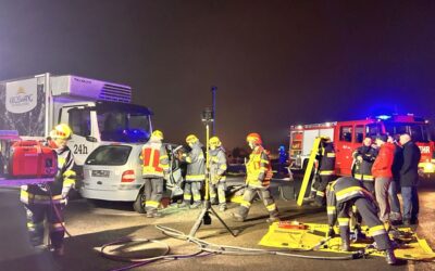 Abschlussübung des Übungsjahres auf dem Areal der Fa. Kröswang