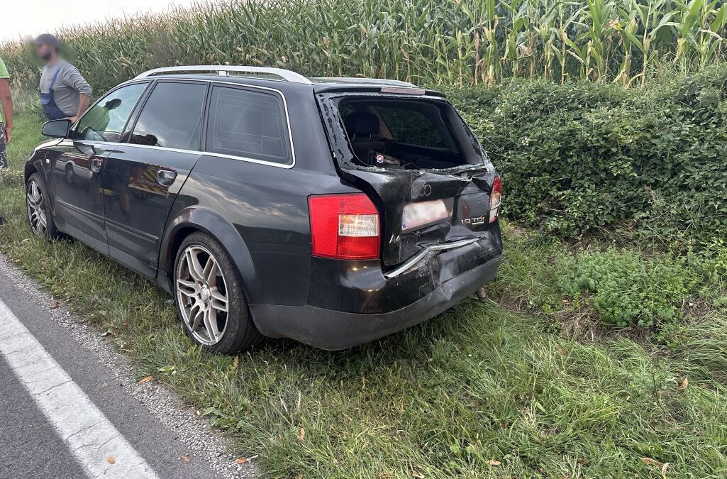 Auffahrunfall mit 3 Fahrzeugen