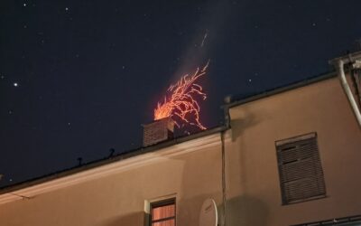 Kaminbrand in einem Mehrparteienhaus