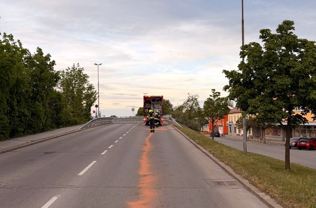 Ölspur am Mittwochabend
