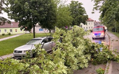 Unwettereinsätze am Sonntagabend